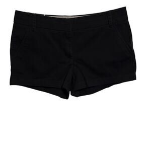 J Crew Chino Shorts Womens 3" Size 6 Navy Blue Flat Front Coastal Preppy NWT